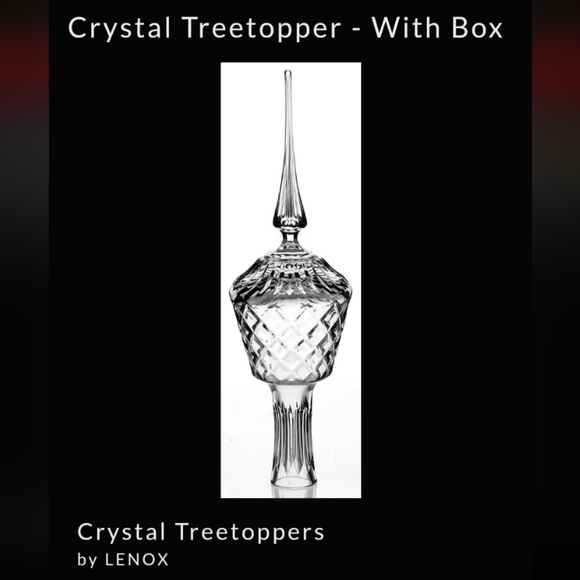 Lenox Holiday 983 Lenox Crystal Tree Topper 15 Discontinued